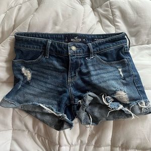 dark wash denim holister shorts low rise y2k small